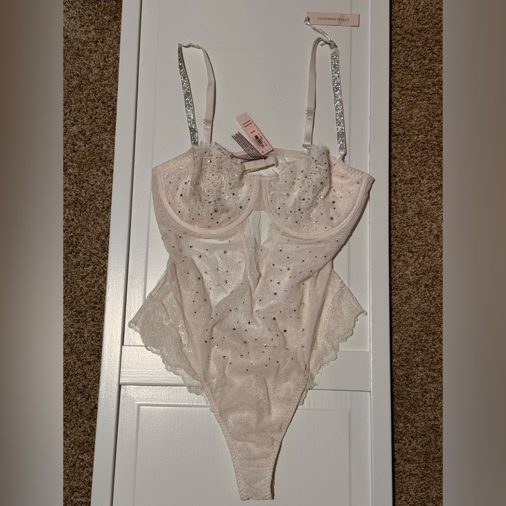 Victoria Secret White & Sparkle Lingerie - NEW w/ Tags